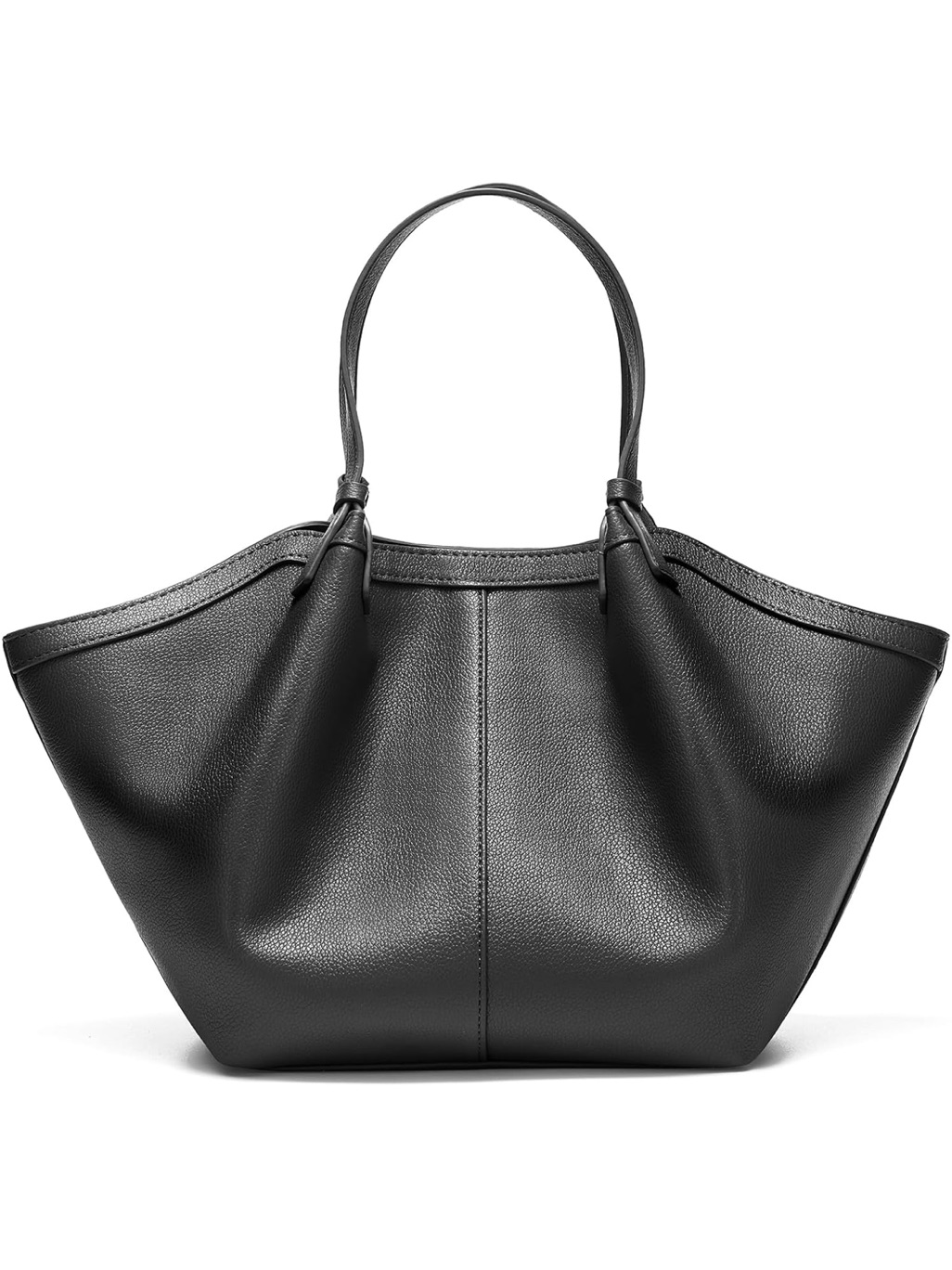 Black Leather Tote Bag
